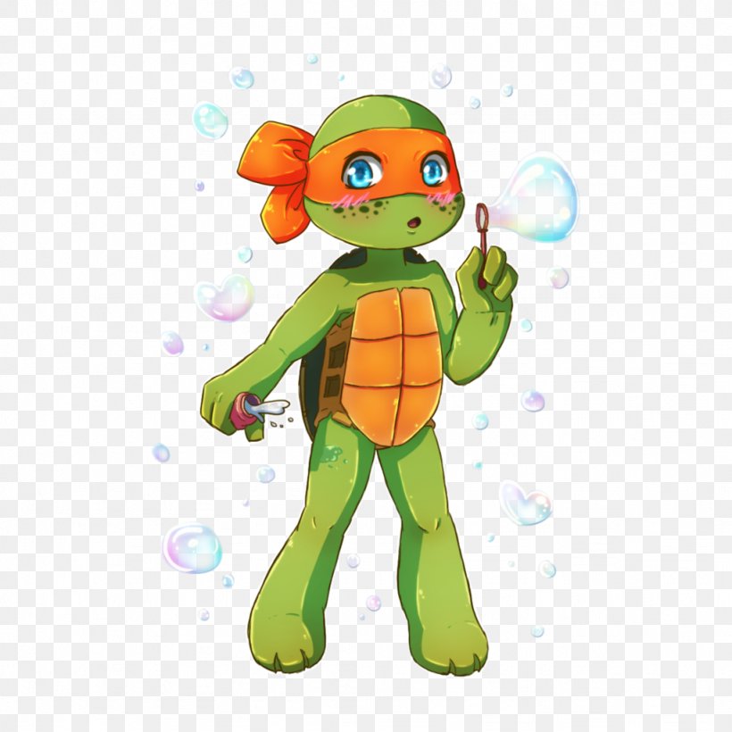 Michaelangelo Teenage Mutant Ninja Turtles Art, PNG, 1024x1024px, Watercolor, Cartoon, Flower, Frame, Heart Download Free