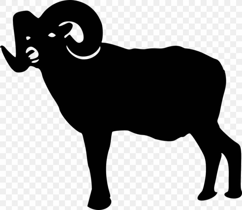 Sheep Silhouette Clip Art, PNG, 827x720px, Sheep, Black, Black And White, Bull, Cattle Like Mammal Download Free