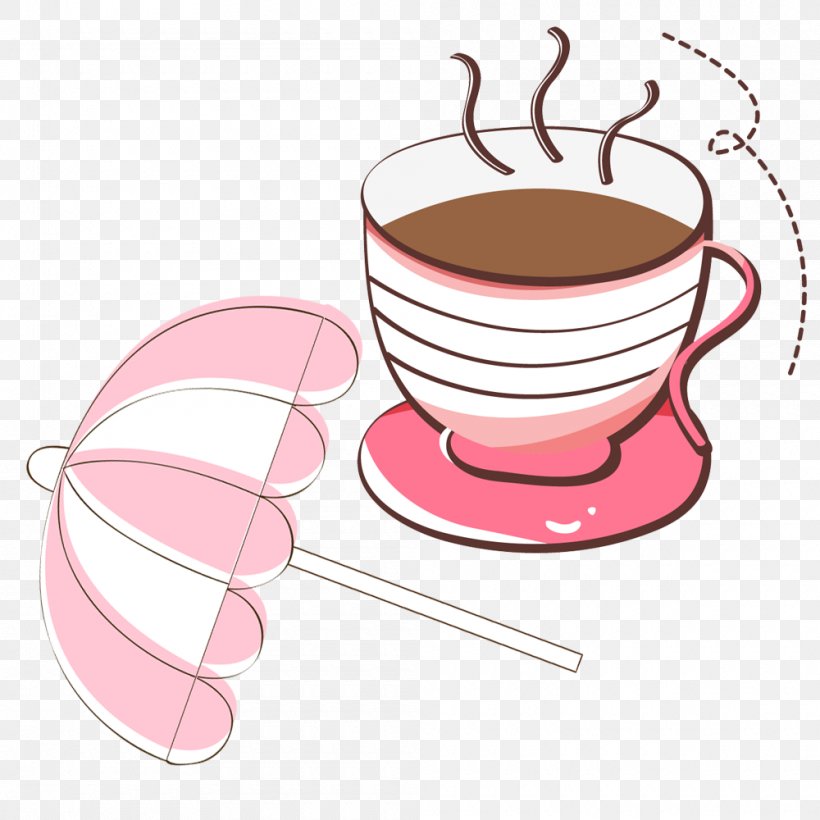 Tea Design Clip Art Image, PNG, 1000x1000px, Tea, Cartoon, Coffee, Coffee Cup, Cup Download Free