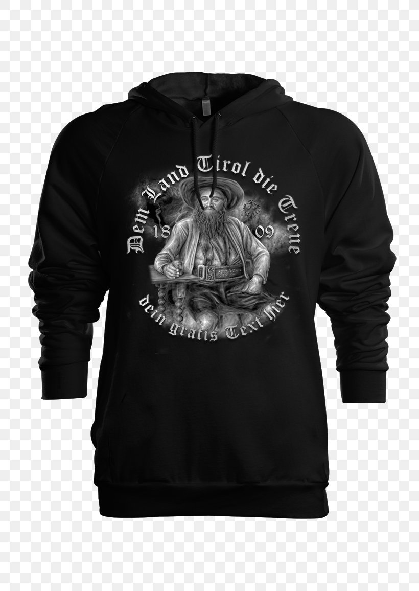 Tyrol Hoodie T-shirt Tiroler Wappen Jacket, PNG, 750x1156px, Tyrol, Black, Bluza, Hood, Hoodie Download Free