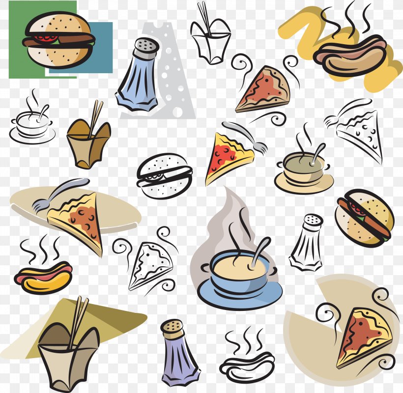 Fast Food Cafe Hamburger Hot Dog Clip Art, PNG, 3237x3161px, Fast Food, Artwork, Cafe, Drawing, Drink Download Free