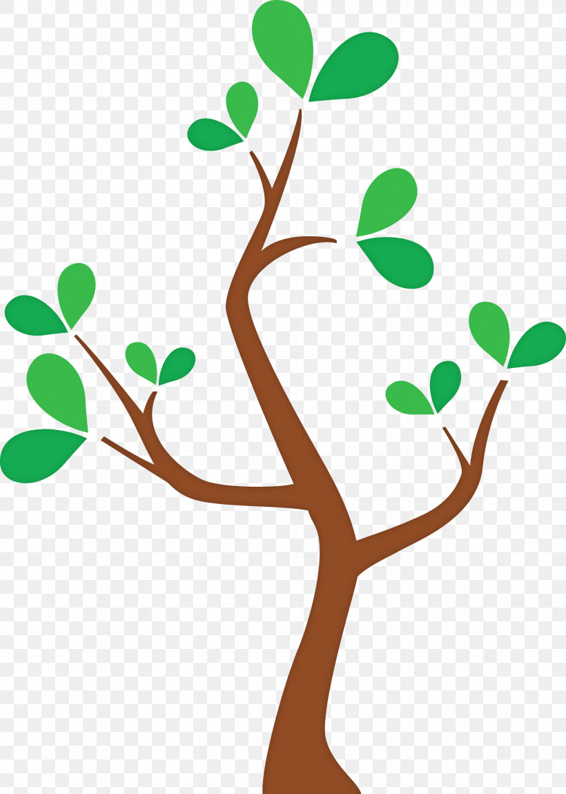 Green Leaf Branch Tree Plant, PNG, 2139x3000px, Cartoon Tree, Abstract Tree, Branch, Flower, Green Download Free