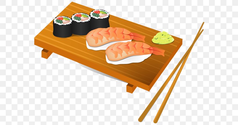 Sushi Japanese Cuisine Makizushi Seafood Clip Art, PNG, 600x432px, Sushi, Asian Food, Chef, Chopsticks, Cuisine Download Free