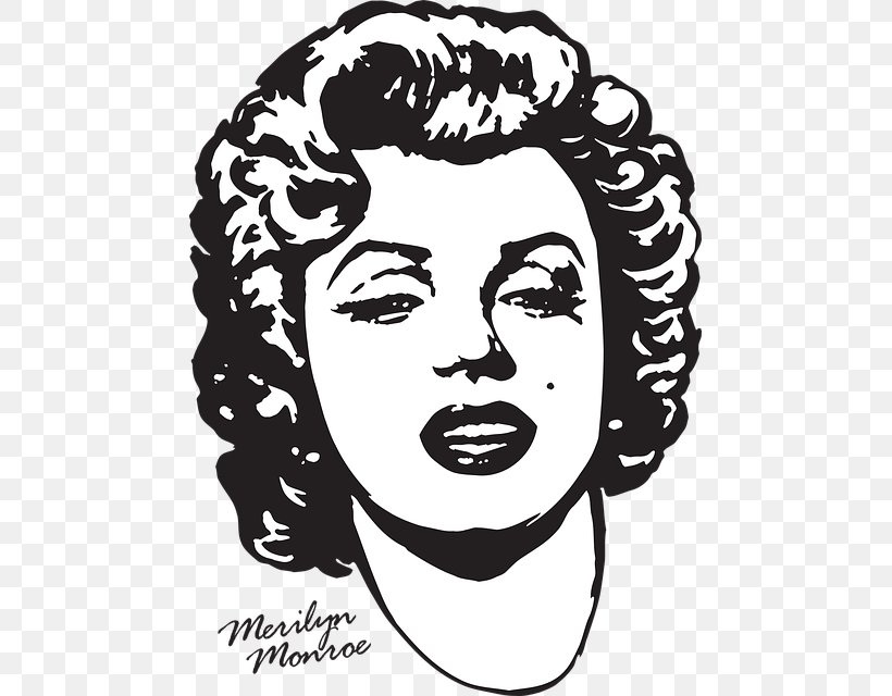 Marilyn Monroe Vector Graphics Clip Art Actor, PNG, 471x640px, Marilyn Monroe, Actor, Art, Black And White, Drawing Download Free