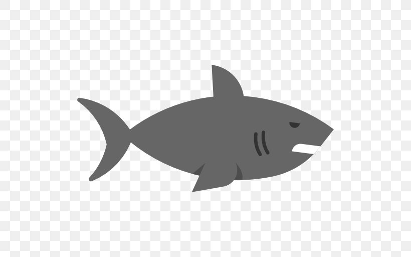 Shark, PNG, 512x512px, Shark, Animal, Black And White, Cartilaginous Fish, Coreldraw Download Free