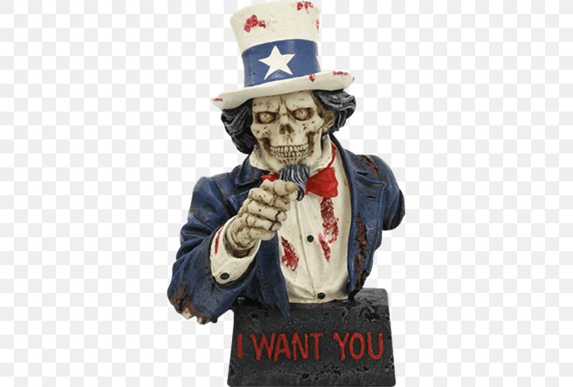 Uncle Sam Figurine Statue Skull Model Figure, PNG, 555x555px, Uncle Sam, Figurine, Model Figure, Polyresin, Poster Download Free