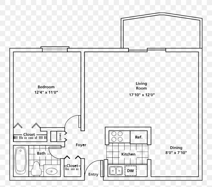 Floor Plan Fairview Village Apartments Cleveland, PNG, 1401x1242px, Floor Plan, Apartment, Area, Black And White, Cleveland Download Free