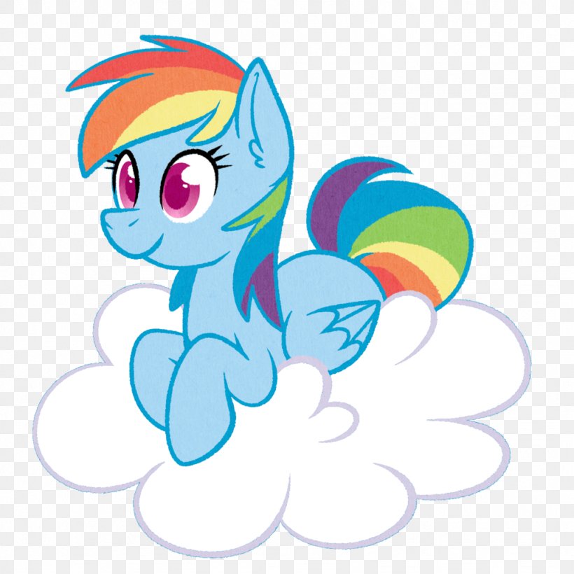Rainbow Dash Pony Cat Horse, PNG, 1024x1024px, Watercolor, Cartoon, Flower, Frame, Heart Download Free