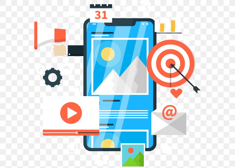 Digital Marketing Mobile Marketing Mobile Phones Search Engine Optimization, PNG, 581x586px, Digital Marketing, Advertising, Area, Brand, Business Download Free