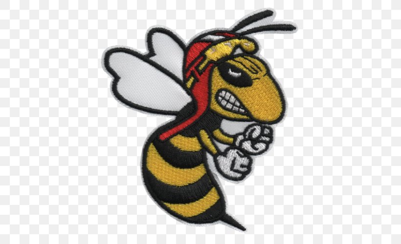 Honey Bee Embroidery Last Resort Wasp, PNG, 500x500px, Honey Bee, Art, Bee, Embroidery, Fictional Character Download Free