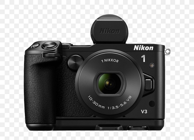 Nikon 1 V2 Nikon 1-mount Mirrorless Interchangeable-lens Camera Nikon CX Format, PNG, 700x595px, Nikon 1 V2, Camera, Camera Accessory, Camera Lens, Cameras Optics Download Free
