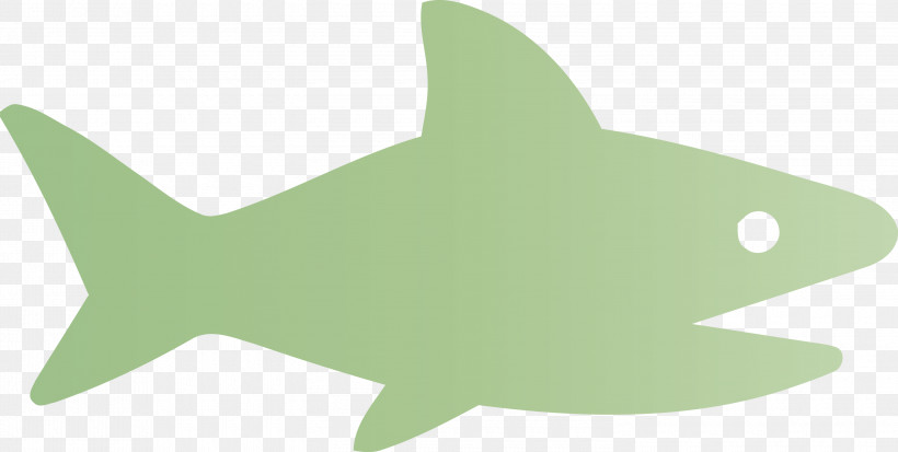 Baby Shark Shark, PNG, 3000x1514px, Baby Shark, Fin, Fish, Green, Shark Download Free