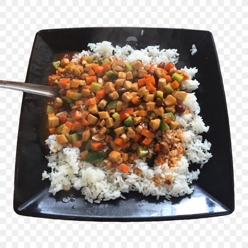 Kung Pao Chicken Vegetarian Cuisine Cooked Rice, PNG, 1024x1024px, Kung Pao Chicken, Asian Food, Basmati, Bowl, Brown Rice Download Free