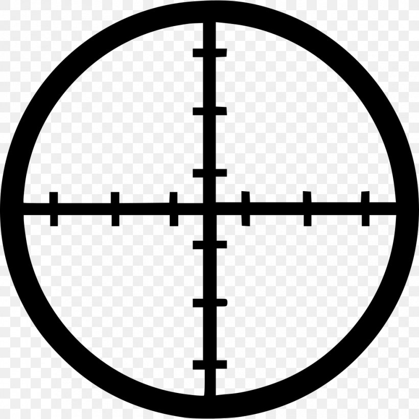 Reticle Shooting Target Telescopic Sight Clip Art, PNG, 980x980px, Reticle, Black And White, Bullseye, Photography, Red Dot Sight Download Free