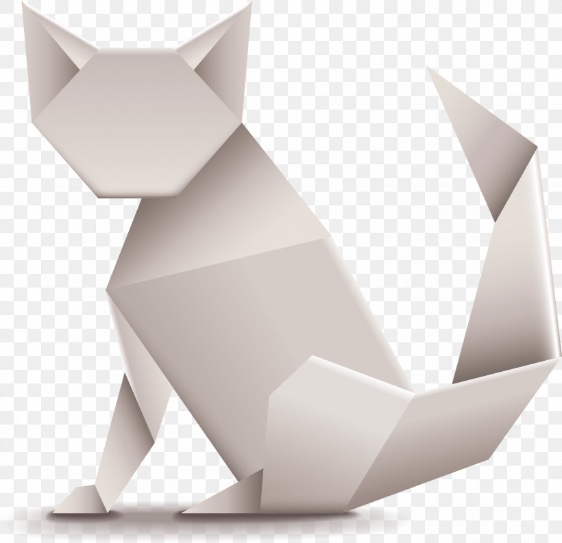 Cat Kitten Origami Illustration, PNG, 1815x1756px, Cat, Art Paper, Depositphotos, Kitten, Origami Download Free