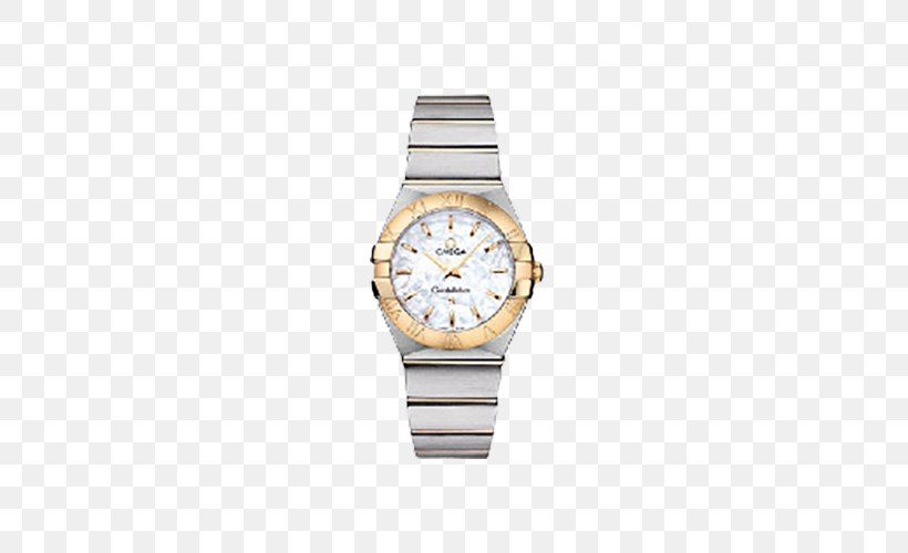 Omega SA Omega Speedmaster Watch Omega Seamaster Omega Constellation, PNG, 500x500px, Omega Sa, Beige, Bracelet, Brand, Coaxial Escapement Download Free