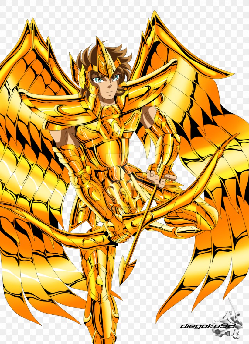 Sagittarius Aiolos Pegasus Seiya Saint Seiya: Knights Of The Zodiac Cavalieri D'oro, PNG, 1024x1410px, Watercolor, Cartoon, Flower, Frame, Heart Download Free