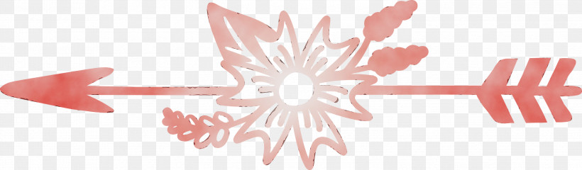 Pink Pattern Petal Plant Flower, PNG, 2999x881px, Boho Arrow, Flower, Flower Arrow, Paint, Petal Download Free