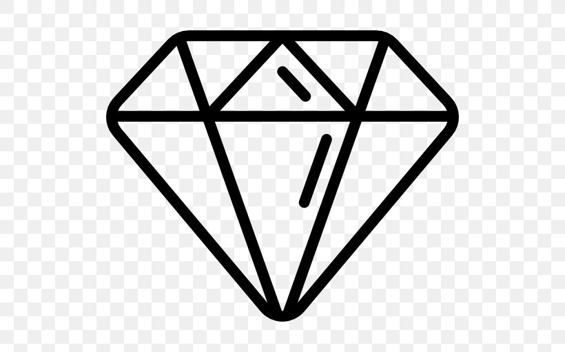 Diamond Drawing Clip Art, PNG, 512x512px, Diamond, Area, Black, Black And White, Drawing Download Free