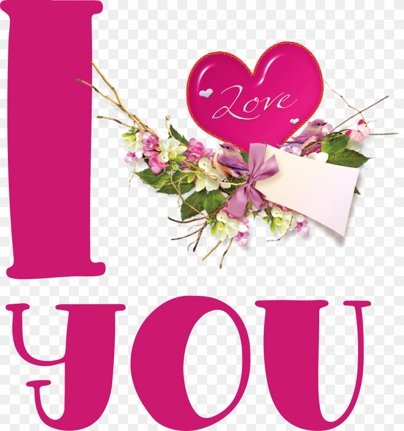 I Love You Valentines Day Quotes Valentines Day Message, PNG, 2813x3000px, I Love You, Cartoon, Cut Flowers, Floral Design, Heart Download Free