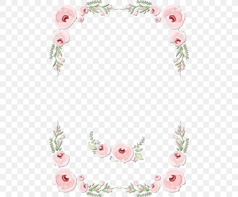 Picture Frame, PNG, 480x679px, Watercolor, Floral Design, Paint, Picture Frame, Pink Download Free