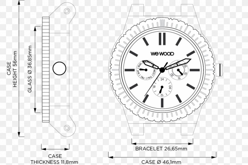 Watch Strap Clock, PNG, 1080x720px, Watch Strap, Area, Black And White, Brand, Clock Download Free
