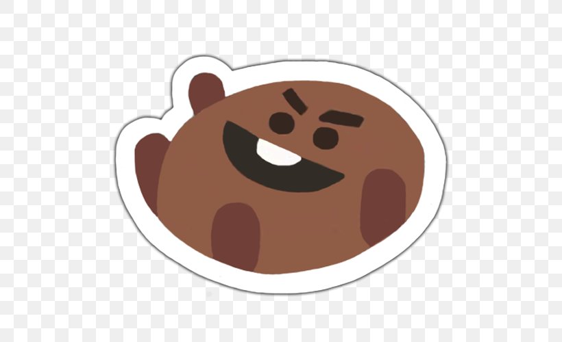 BTS Sticker Paper, PNG, 500x500px, 2 Cool 4 Skool, Bts, Bear, Brown, Carnivoran Download Free