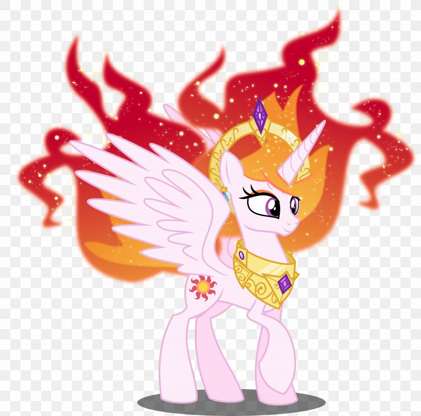 Pony Princess Celestia Princess Luna, PNG, 5000x4936px, Watercolor, Cartoon, Flower, Frame, Heart Download Free