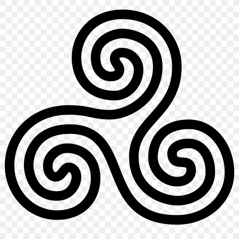 Triskelion, PNG, 1000x1000px, Triskelion, Black And White, Information, Spiral, Symbol Download Free