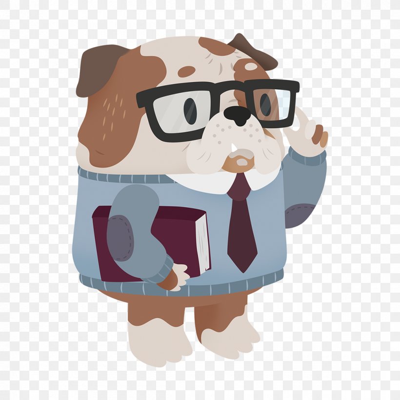 Dog Glasses Illustration Cartoon Snout, PNG, 1200x1200px, Dog, Bulldog, Canidae, Carnivore, Cartoon Download Free