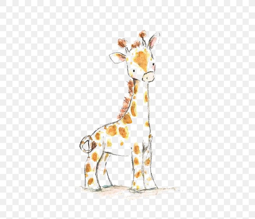Giraffe Drawing Watercolor Painting Infant Child, PNG, 564x705px, Giraffe, Art, Cartoon, Child, Cuteness Download Free