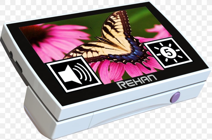 Touchscreen Video Magnifier Magnifying Glass Computer Monitors High-definition Video, PNG, 966x643px, Touchscreen, Box, Butterfly, Computer Monitors, Digital Data Download Free