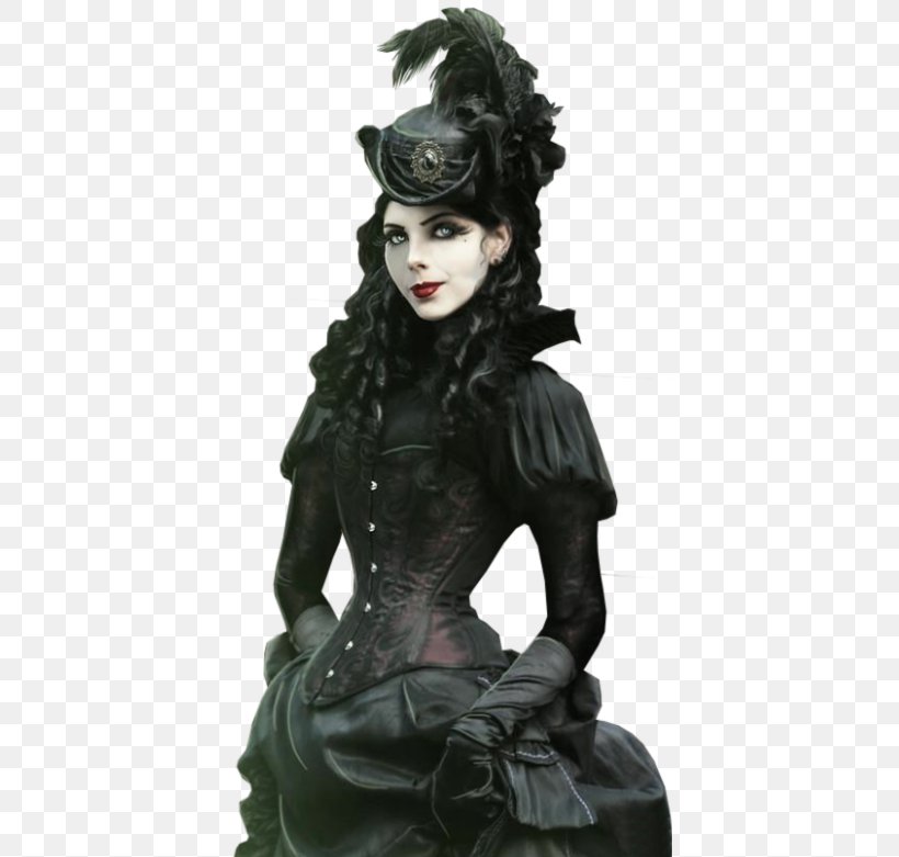 Victorian Era Gothic Fashion Goth Subculture Gothic Art Steampunk, PNG, 406x781px, Victorian Era, Costume, Cybergoth, Fashion, Fictional Character Download Free