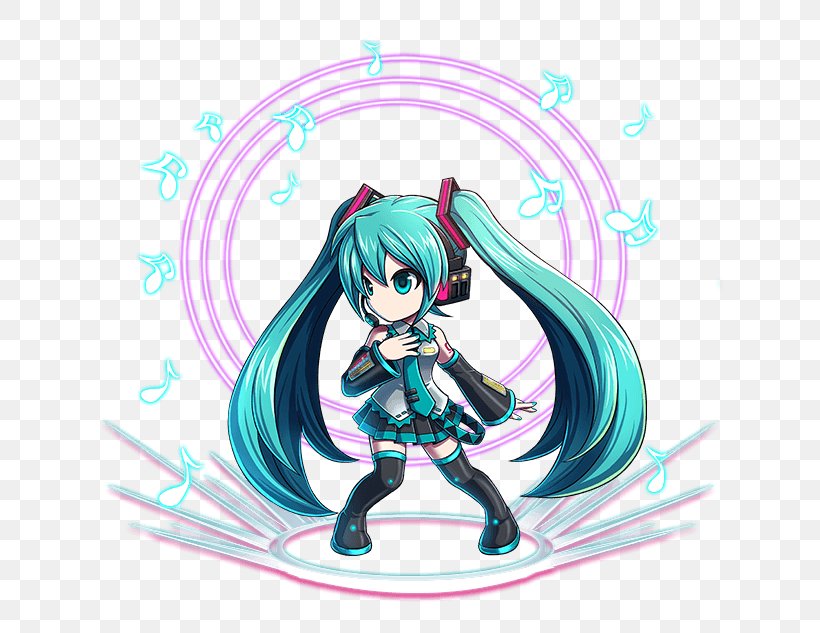 Brave Frontier Hatsune Miku: Project Diva X Vocaloid Crypton Future Media, PNG, 628x633px, Watercolor, Cartoon, Flower, Frame, Heart Download Free