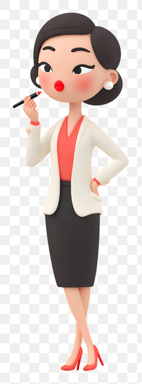 Businesswoman Doing Makeup - Stylish Woman In Business Attire PNG