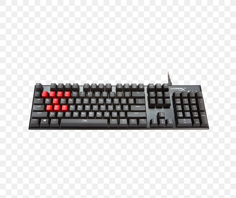 Computer Keyboard Electrical Switches Cherry Gaming Keypad Kingston HyperX Alloy, PNG, 690x690px, Computer Keyboard, Backlight, Cherry, Computer, Computer Component Download Free
