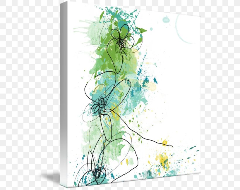 Floral Design Canvas Print Art Drawing, PNG, 566x650px, Floral Design, Abstract Art, Art, Artist, Branch Download Free