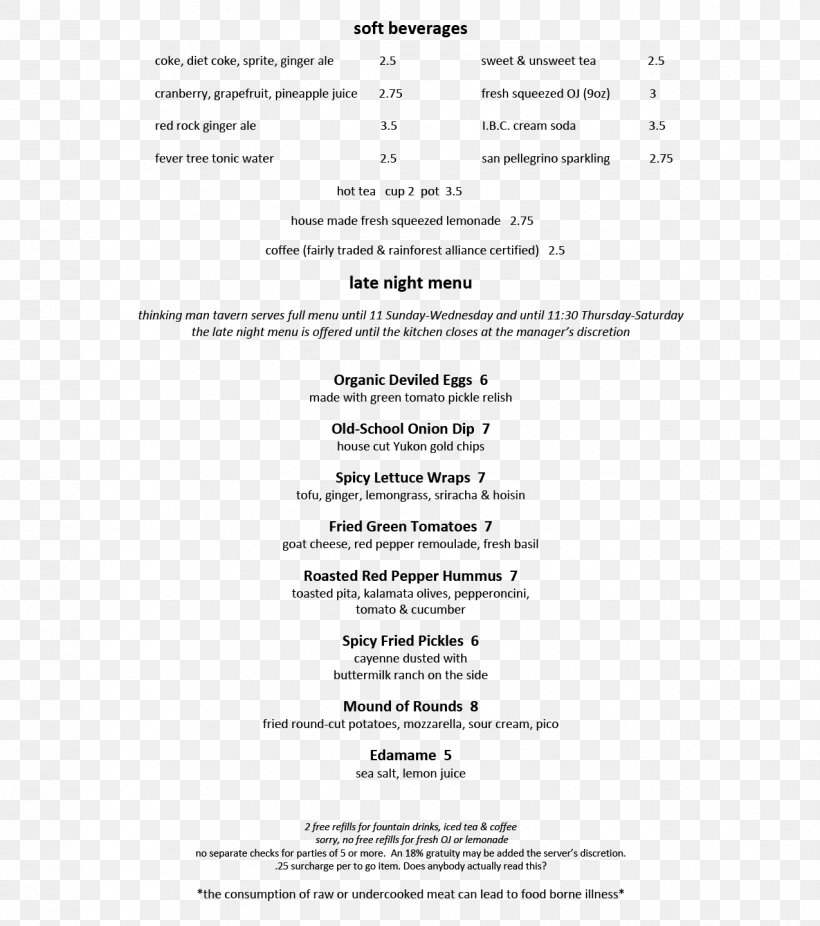 Food Thinking Man Tavern Menu Drink, PNG, 1275x1441px, Food, Area, Document, Drink, Facebook Download Free