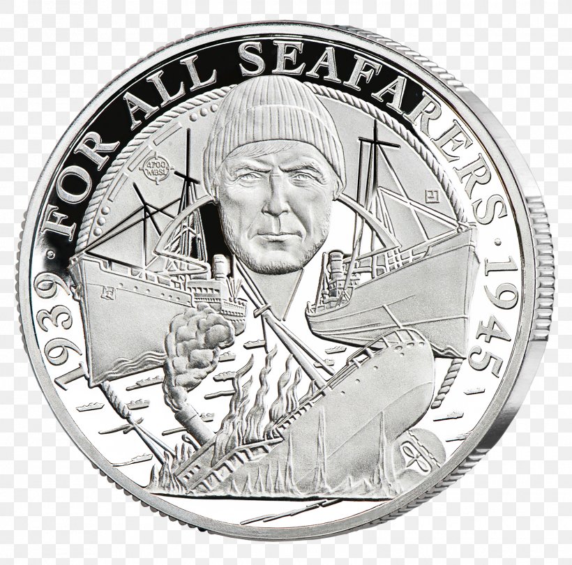SS Gairsoppa Battle Of The Atlantic Coin Silver Merchant Navy, PNG, 1600x1581px, Ss Gairsoppa, Battle Of The Atlantic, Black And White, Cash, Coin Download Free