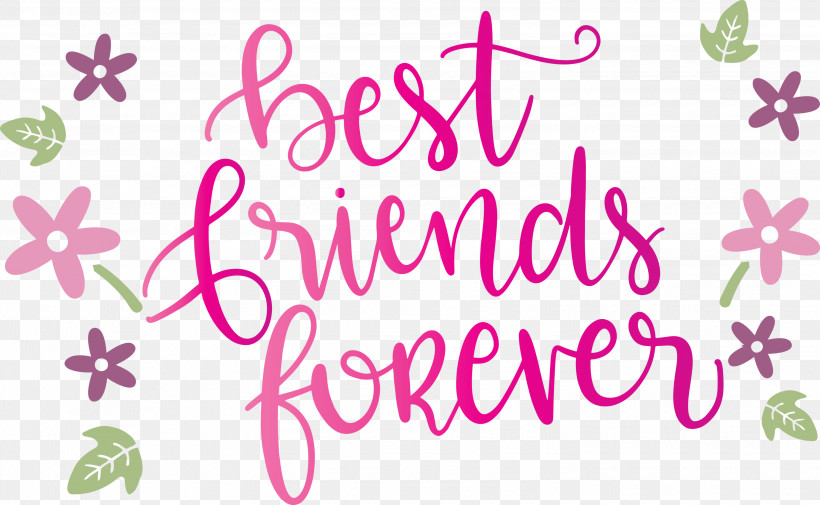 Best Friends Forever Friendship Day, PNG, 3000x1849px, Best Friends Forever, Floral Design, Friendship Day, Line, Meter Download Free