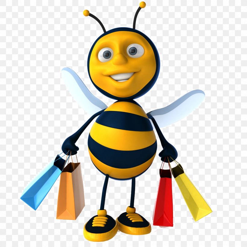 Bumblebee Honey Bee Clip Art, PNG, 1000x1000px, Bee, Bee Pollen, Bumblebee, Cartoon, Fotosearch Download Free