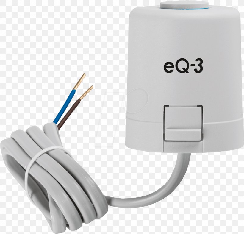 Stellantrieb Eq-3 AG EQ3-VD24 White Smart Home Receiver Hardware/Electronic Valve Berogailu, PNG, 1000x959px, 230 Voltstik, Stellantrieb, Actuator, Berogailu, Cable Download Free