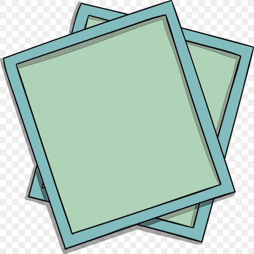 Picture Frame, PNG, 3000x2996px, Polaroid Frame, Angle, Area, Green, Line Download Free