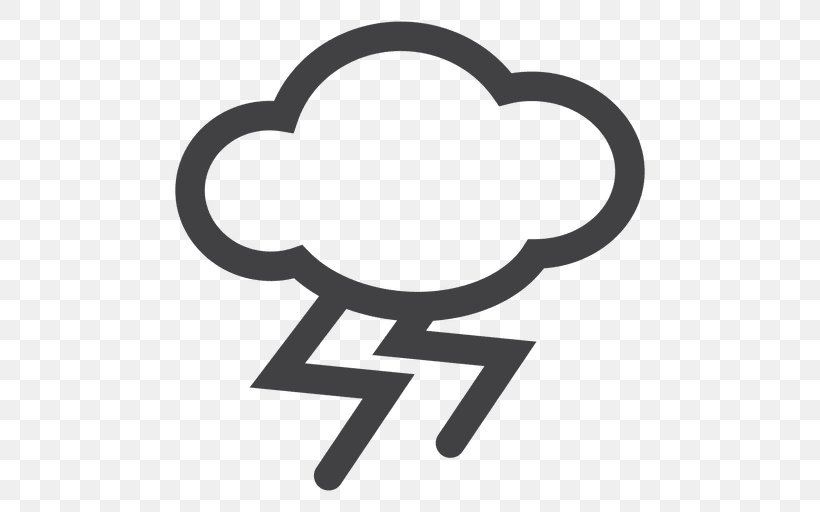 Thunderstorm Vector Graphics Lightning Clip Art, PNG, 512x512px, Storm, Black And White, Cloud, Lampo, Lightning Download Free