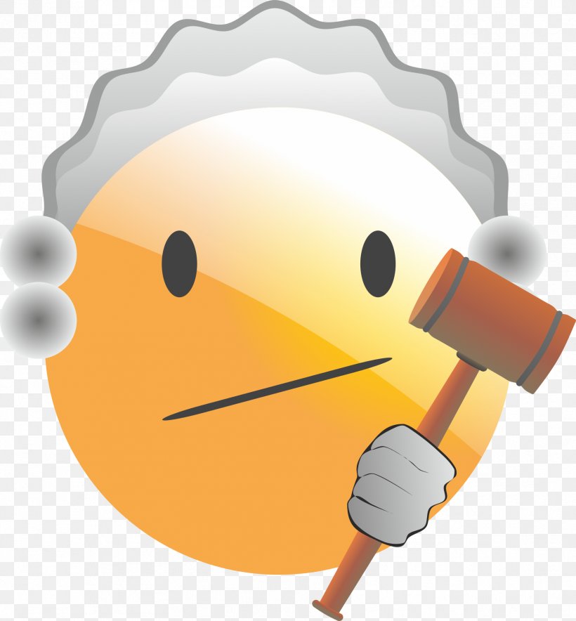 Emoticon Judge Court Smiley Judiciary, PNG, 1779x1920px, Emoticon, Bailiff, Beak, Court, Emoji Download Free