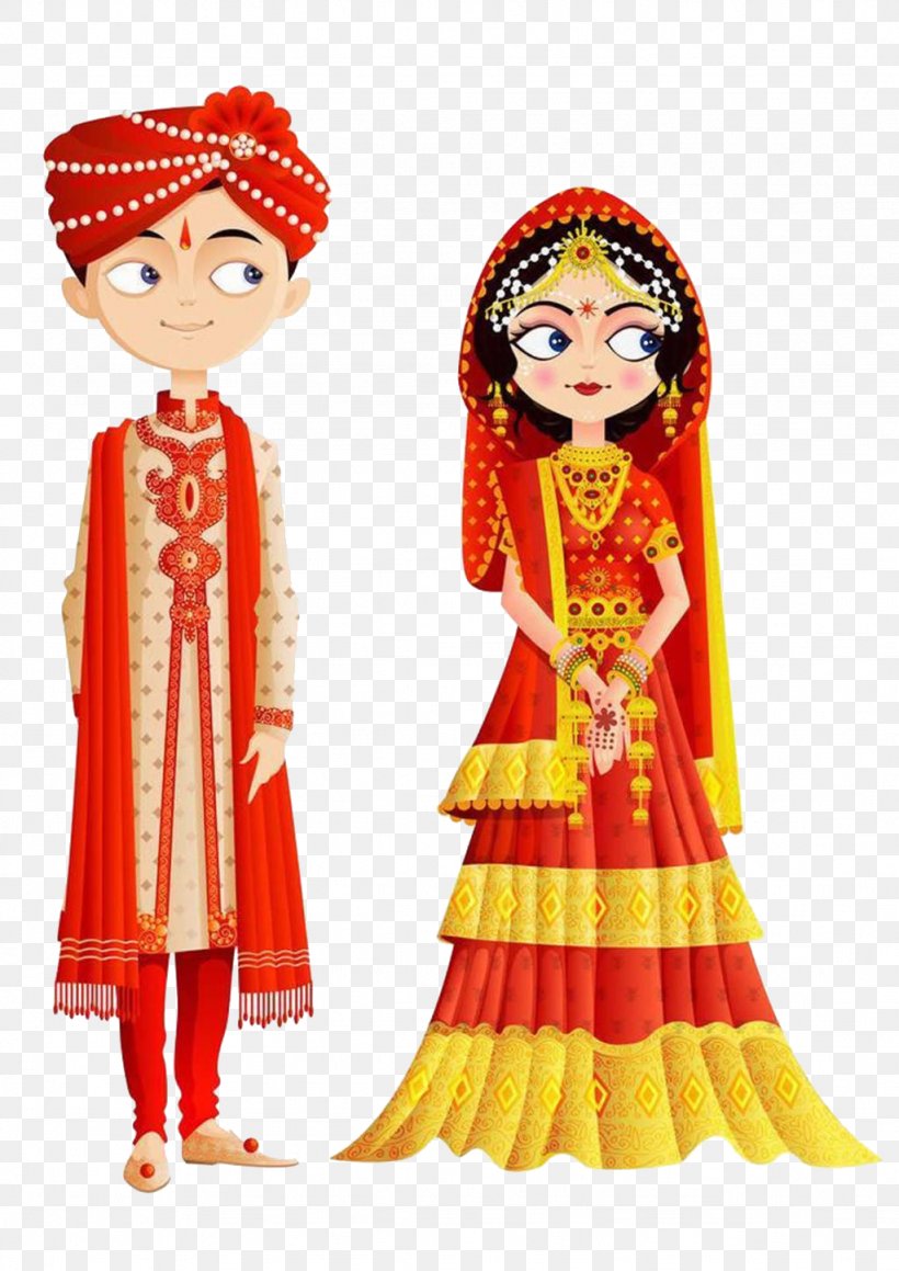 India Wedding Invitation Bride Clip Art, PNG, 1024x1448px, Wedding Invitation, Art, Bride, Bridegroom, Costume Download Free