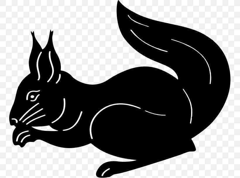 Whiskers Silhouette Squirrel Clip Art, PNG, 757x607px, Whiskers, Art, Black, Black And White, Carnivoran Download Free