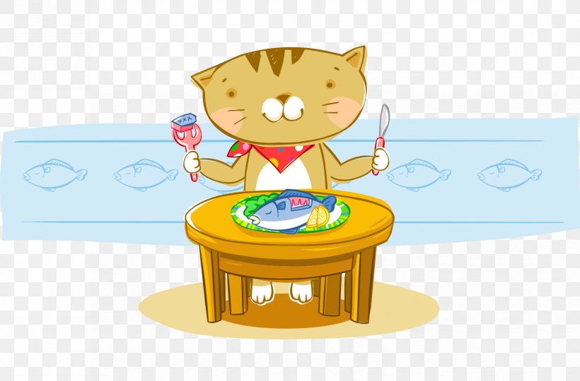 Cat Fish Cartoon Eating, PNG, 1652x1088px, Cat, Animation, Art, Cartoon, Cuteness Download Free