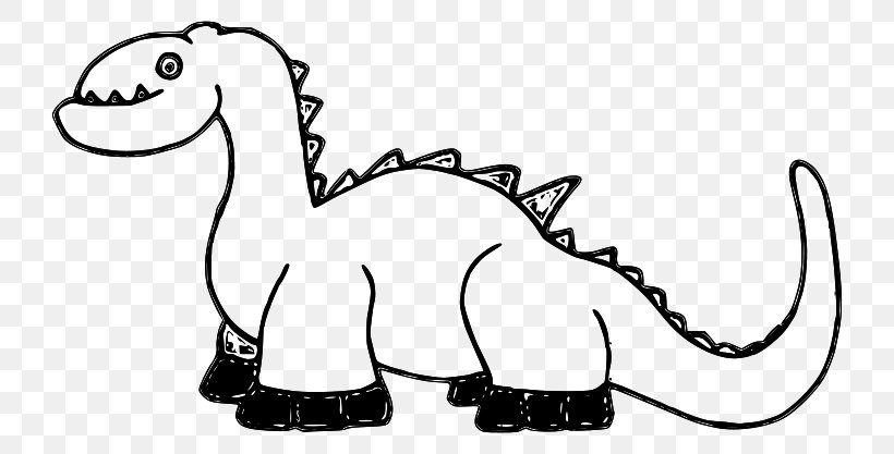 Dinosaur Clip Art, PNG, 800x417px, Dinosaur, Black And White, Cartoon, Drawing, Fictional Character Download Free