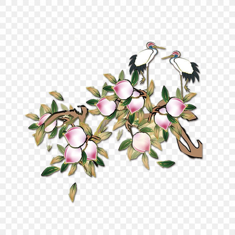 Peach Computer File, PNG, 1500x1500px, Peach, Blossom, Branch, Cherry Blossom, Floral Design Download Free